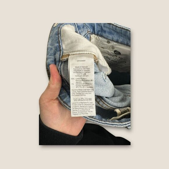 Madewell The Curvy Perfect Vintage Jean Size 25 Petite Distressed High Waist - Picture 7 of 7